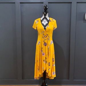 Free People Yellow Floral Dress